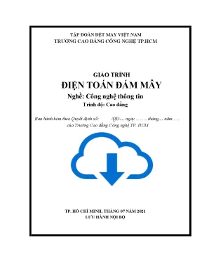 Giáo trình điện toán đám mây ngànhnghề công nghệ thông tin trình độ cao đẳng