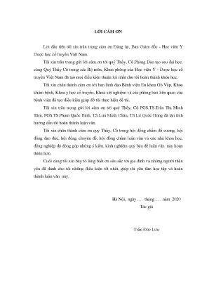 Luận văn thạc sĩ y học đặc điểm lâm sàng và mối liên quan chỉ số non hdl c với các thể y học cổ truyền ở bệnh nhân rối loạn lipid máu tại bệnh viện đa khoa gò vấp