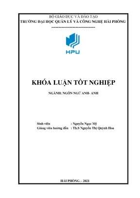 Khóa luận a study on differences and similarities of saying thank you in english and vietnamese
