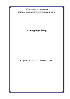 Luận văn thạc sỹ thực trạng quản lý công tác giáo dục chính trị tư tưởng cho sinh viên chính qui trường đại học sư phạm thành phố hồ chí minh