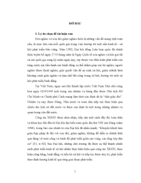 Luận văn thực hiện chính sách giảm nghèo trên địa bàn huyện buôn đôn tỉnh đắk lắk