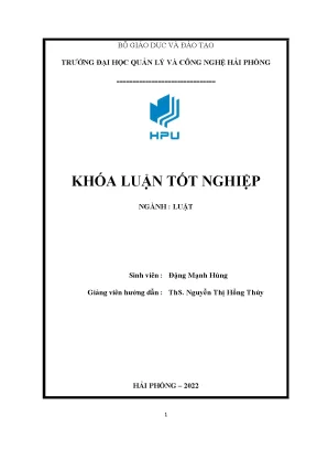 Khóa luận pháp luật về an toàn lao động và vệ sinh lao động một số vấn đề lý luận và thực tiễn tại viễn thông hải phòng