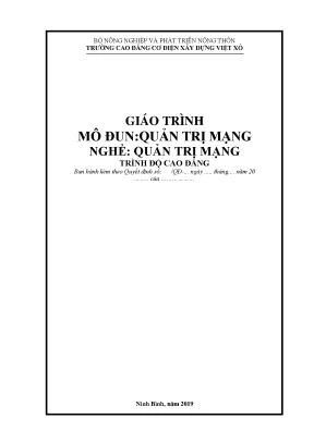 Giáo trình quản trị mạng nghề quản trị mạng cao đẳng