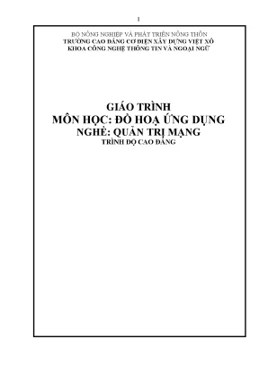 Giáo trình đồ họa ứng dụng nghề quản trị mạng cao đẳng