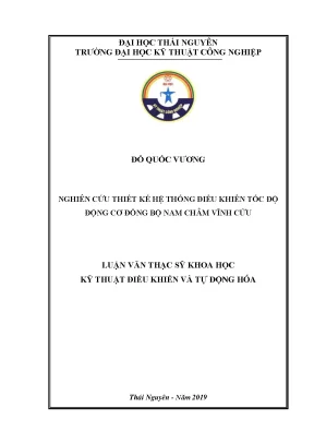 Luận văn thạc sĩ hay nghiên cứu thiết kế hệ thống điều khiển tốc độ động cơ đồng bộ nam châm vĩnh cửu