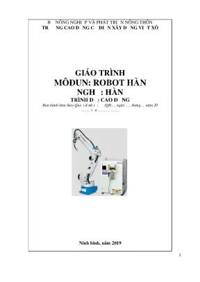Giáo trình robot hàn nghề hàn cao đẳng