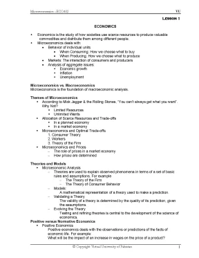Microeconomics eco402