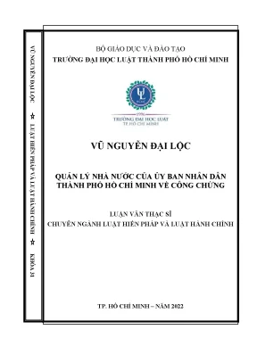 Quản lý nhà nước của ủy ban nhân dân thành phố hồ chí minh về công chứng