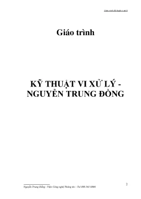 Giao trinh k thut vi x ly nguyn trun
