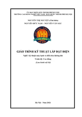Giáo trình kỹ thuật lắp đặt điện nghề kỹ thuật máy lạnh và điều hòa không khí cao đẳng