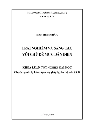 Luận văn thạc sĩ hay trải nghiệm và sáng tạo với chủ đề mực dẫn điện