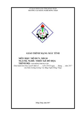 Giáo trình mạng máy tính nghề thiết kế đồ hoạ cđtc