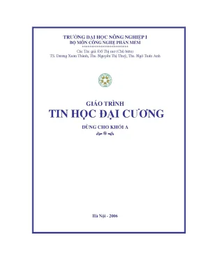 Trng di hc nong nghip i b mon cong ngh