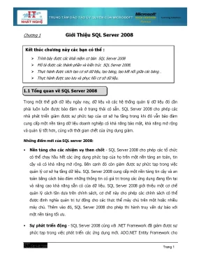 Gii thiu sql server 2008