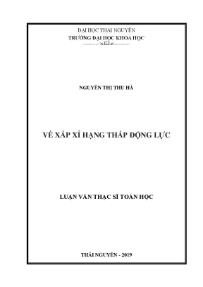 Luận văn thạc sĩ hay về xấp xỉ hạng thấp động lực