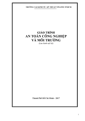 Giáo trình an toàn công nghiệp và môi trường