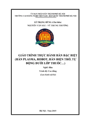 Giáo trình thực hành hàn đặc biệt nghề hàn cao đẳng