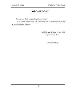 Luận văn thạc sĩ xây dựng dự án cdm cho ngành giấy và bột giấy việt nam