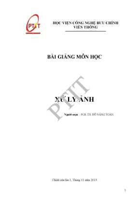 Bai giang xu ly anh