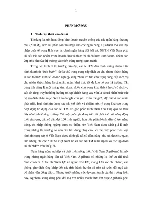 Luận văn thạc sĩ phát triển cho vay tiêu dùng tại ngân hàng nông nghiệp và phát triển nông thôn việt nam chi nhánh tỉnh nghệ an