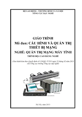 Giáo trình cấu hình và quản trị thiết bị mạng nghề quản trị mạng máy tính cao đẳng nghề