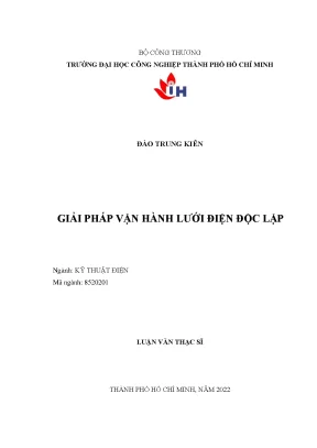 Giải pháp vận hành lưới điện độc lập