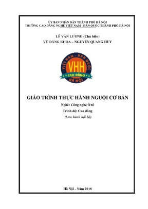 Giáo trình thực hành nguội cơ bản nghề công nghệ ô tô cao đẳng