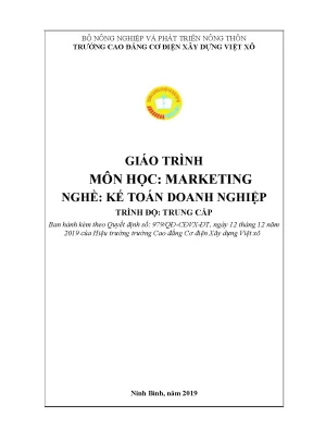 Giáo trình marketing nghề kế toán doanh nghiệp trung cấp