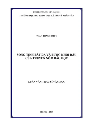 Luận văn thạc sĩ văn học song tinh bất dạ và bước khởi đầu của truyện nôm bác học