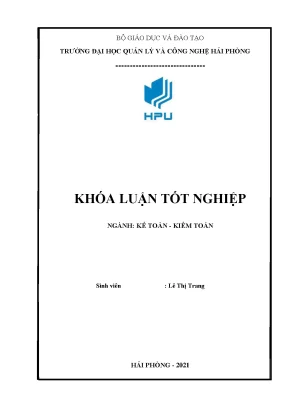 Khóa luận hoàn thiện công tác kế toán doanh thu chi phí và xác định kết quả kinh doanh tại công ty cổ phần bao bì hùng vương