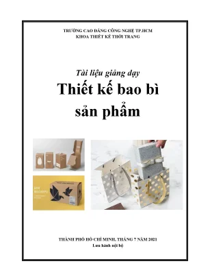 Tài liệu giảng dạy thiết kế bao bì sản phẩm trình độ trung cấp