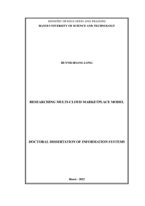 Luận án tiến sĩ researching multi cloud marketplace model