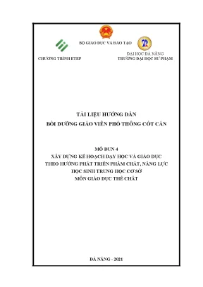 Tai lieu boi duong mo dun 4 mon giao duc the chat thcs