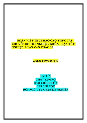 Khóa luận tốt nghiệp phân tích chuỗi cung ứng thanh trà trên địa bàn phường thủy biều thành phố huế