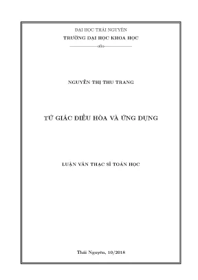 Luận văn thạc sĩ hay tứ giác điều hòa và ứng dụng