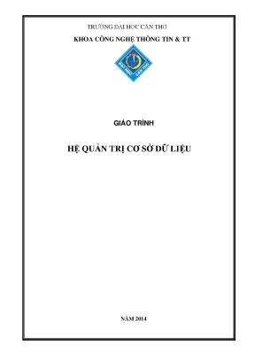 Giáo trình hệ quảng trị cơ sở dữ liệu oracle