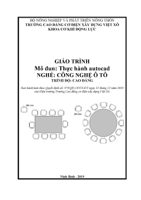 Giáo trình thực hành autocad nghề công nghệ ô tô cao đẳng 2
