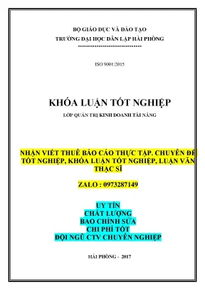 Khóa luận tốt nghiệp một số biện pháp nâng cao hiệu quả sx kinh doanh