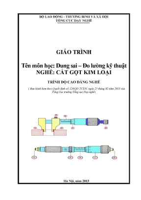 Giáo trình dung sai đo lường kỹ thuật nghề cắt gọt kim loại cao đẳng nghề