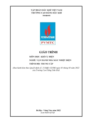 Giáo trình khí cụ điện nghề vận hành nhà máy nhiệt điện trung cấp trường cao đẳng dầu khí