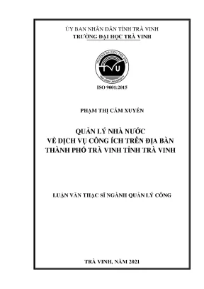 Quản lý nhà nước về dịch vụ công