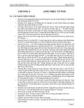 Giáo trình thiết kế web 170 trang
