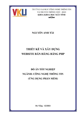 Thiết kế và xây dựng website bán hàng bằng php