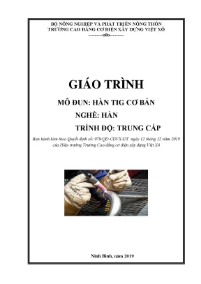 Giáo trình hàn tig cơ bản nghề hàn trung cấp 3