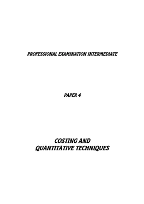 Ebook costing and quantitative techniques part 1