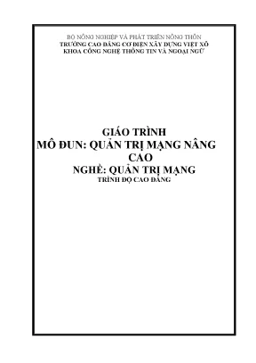 Giáo trình quản trị mạng nâng cao nghề quản trị mạng cao đẳng