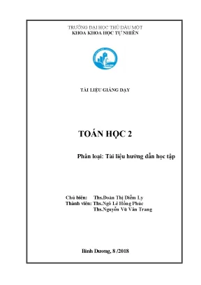 Tài liệu hướng dẫn học tập toán học 2