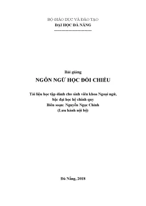 Ngn ng÷ häc ®èi chiõu