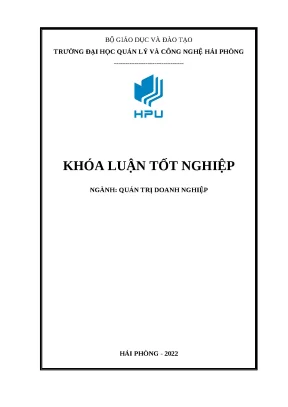 Khóa luận tốt nghiệp một số biện pháp nâng cao hiệu quả sử dụng nguồn nhân lực tại công ty tnhh tân hoàng phát