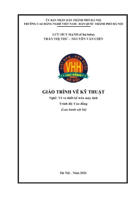 Giáo trình vẽ kỹ thuật nghề vẽ và thiết kế trên máy tính cao đẳng